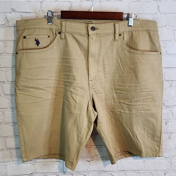 Men's US Polo Assn "Stretch" flat front shorts, size 40 - Picture 1 of 4